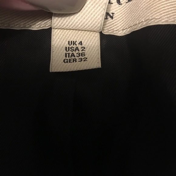 Burberry Lamb Black Leather Jacket Size 2 - Picture 9 of 11